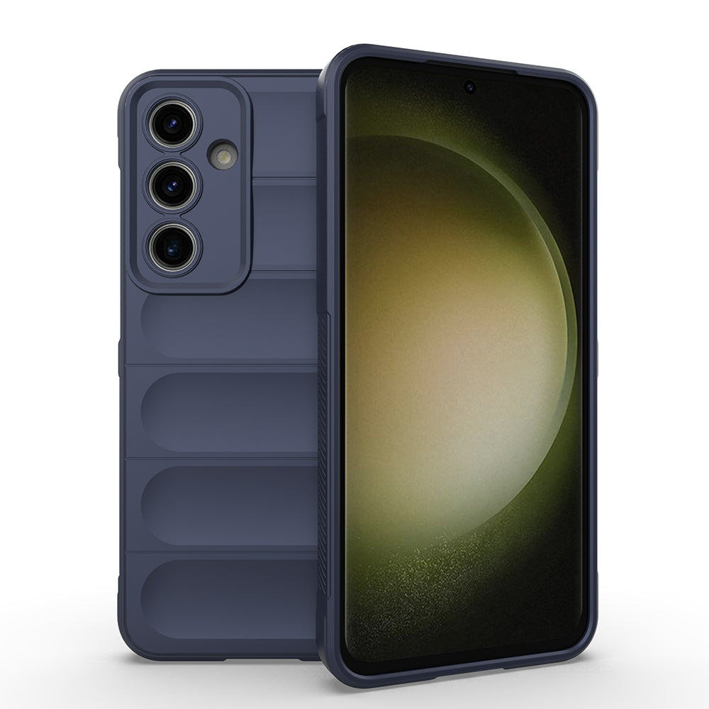 Galaxy S24 FE Uyumlu Kılıf Esnek TPU Oyuklu Arka Yüzey Tasarımlı Zore Etnik Silikon Kapak