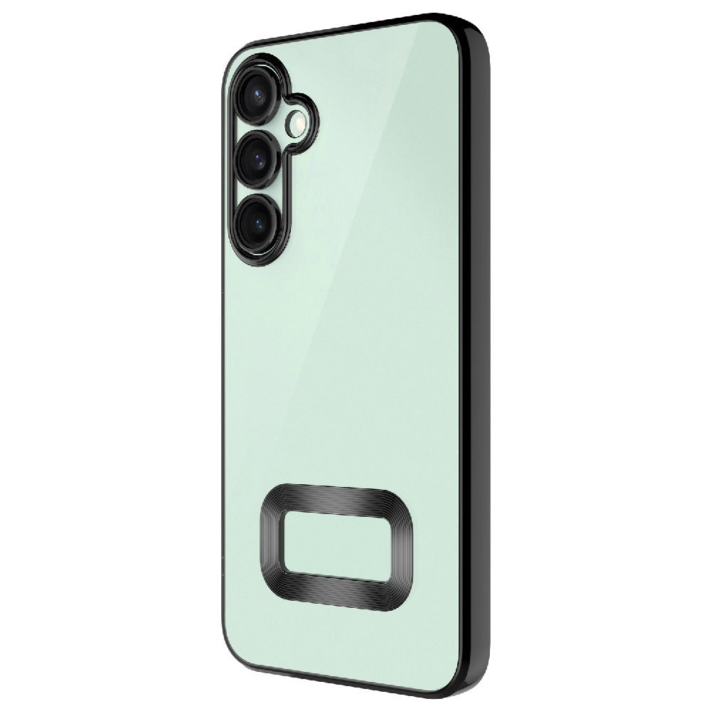 Galaxy S24 FE Uyumlu Kılıf Kamera Korumalı Logo Gösteren Zore Omega Kapak