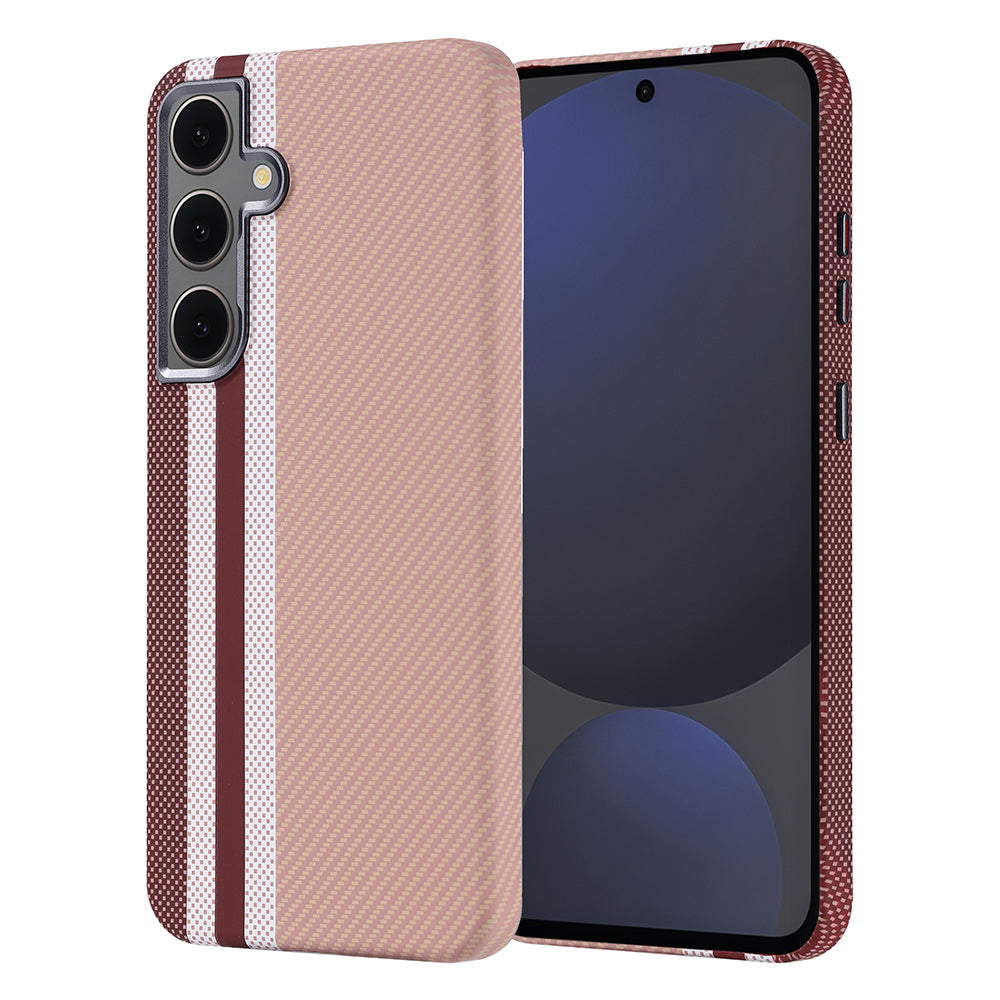 Galaxy S24 FE Uyumlu Kılıf M-safe Şarj Özellikli Karbon Fiber Görünümlü Zore Nekst Kapak
