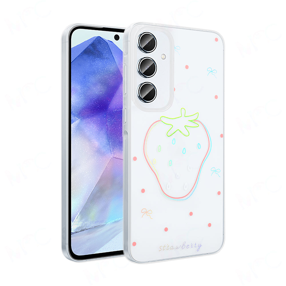 Galaxy S24 FE Uyumlu Kılıf Şeffaf Figürlü Zore Folk Sert Kapak
