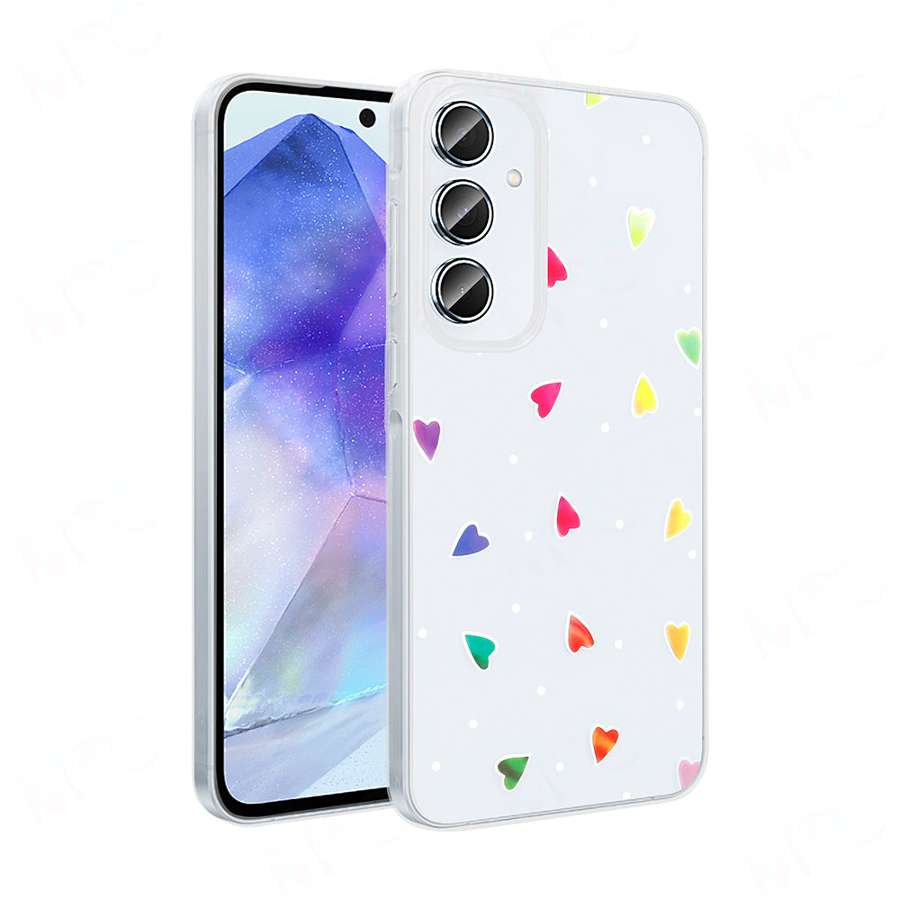 Galaxy S24 FE Uyumlu Kılıf Şeffaf Figürlü Zore Folk Sert Kapak