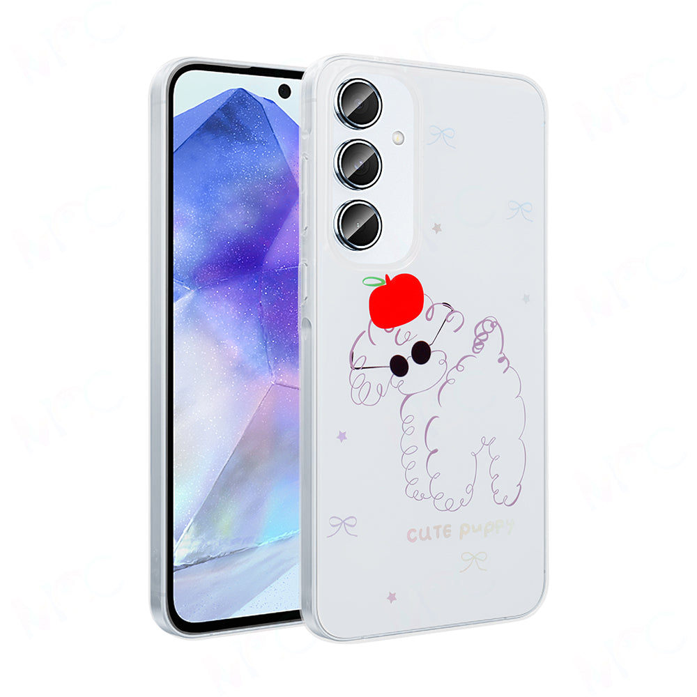 Galaxy S24 FE Uyumlu Kılıf Şeffaf Figürlü Zore Folk Sert Kapak