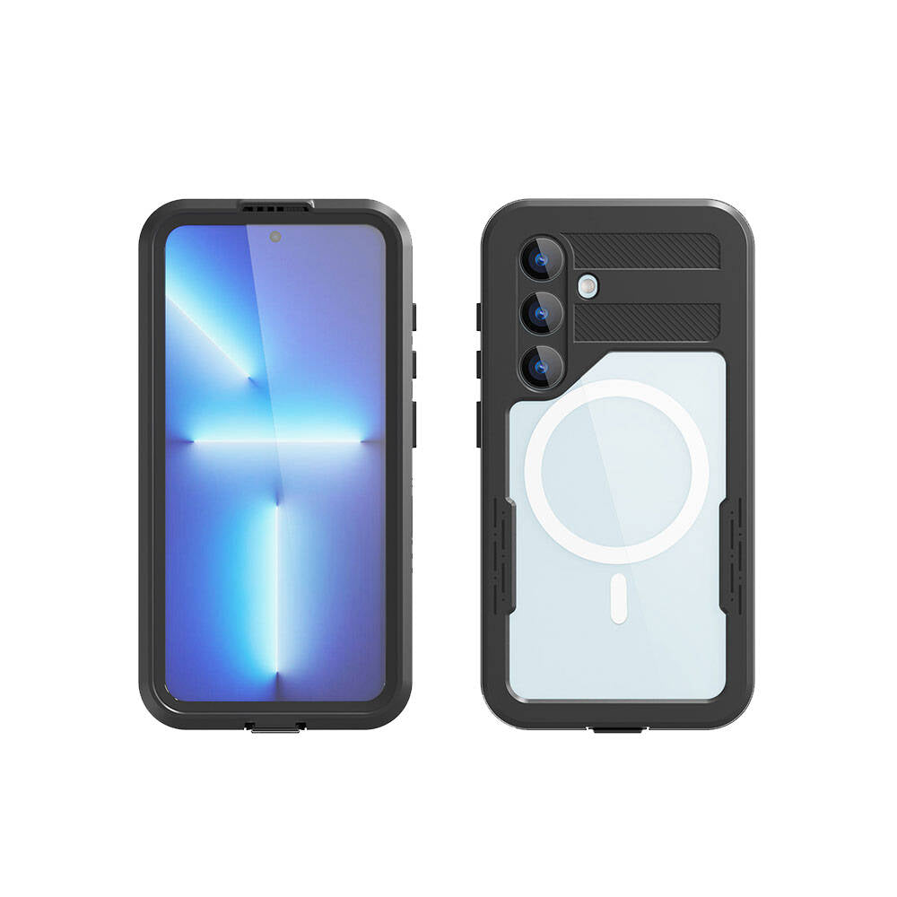 Galaxy S24 Uyumlu Kılıf M-safe Şarj Özellikli 1-1 Su Geçirmez Kılıf