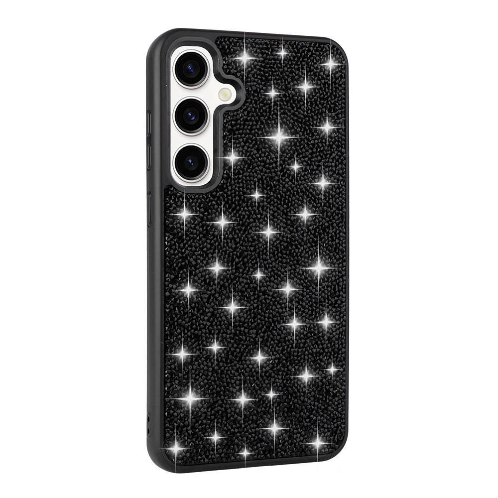 Galaxy S24 Uyumlu Kılıf Parlak Taşlı Tasarım Zore Pırlanta Kapak