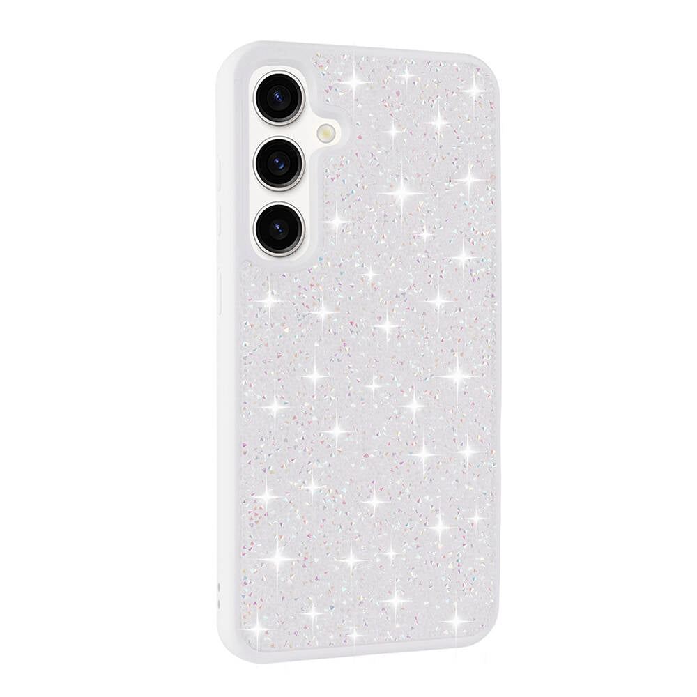 Galaxy S24 Uyumlu Kılıf Parlak Taşlı Tasarım Zore Pırlanta Kapak