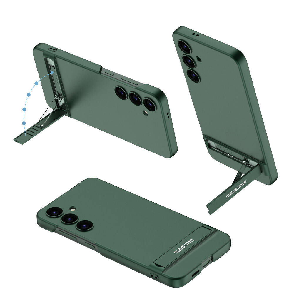 Galaxy S24 Uyumlu Kılıf Zore Kamera Korumalı Dikey Standlı Ays Kapak