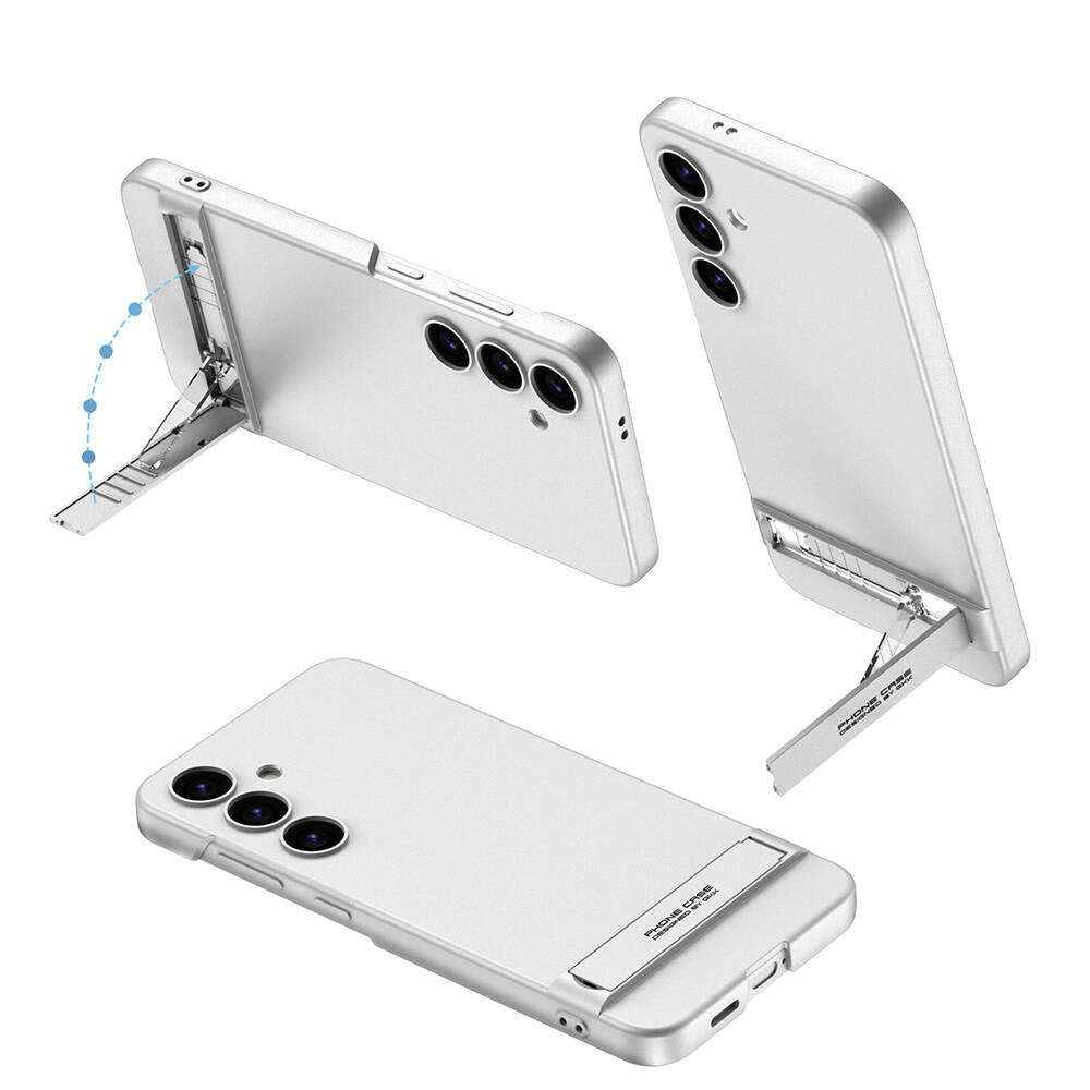 Galaxy S24 Uyumlu Kılıf Zore Kamera Korumalı Dikey Standlı Ays Kapak