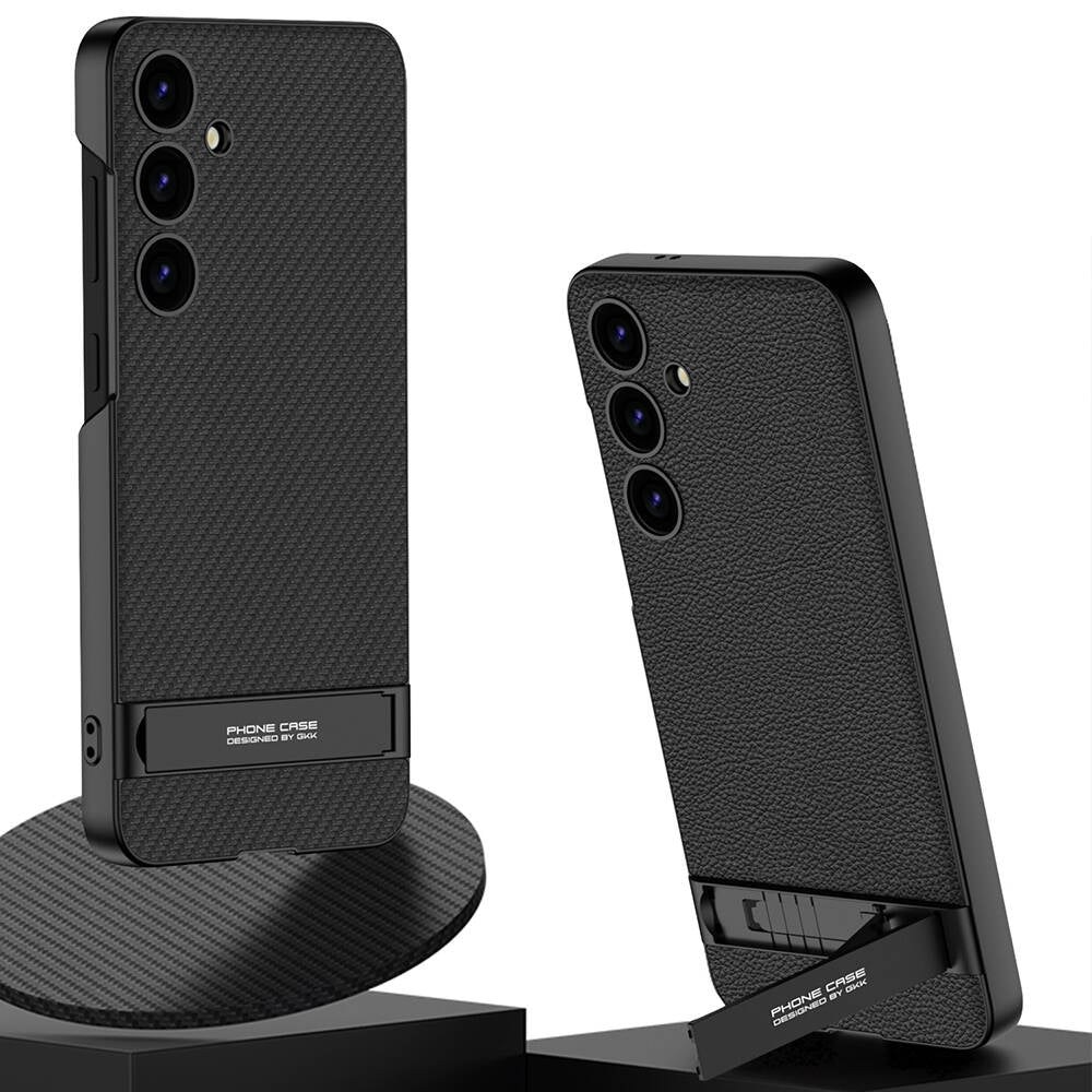 Galaxy S24 Uyumlu Kılıf Zore Kamera Korumalı Leather Dikey Standlı Ays Kapak