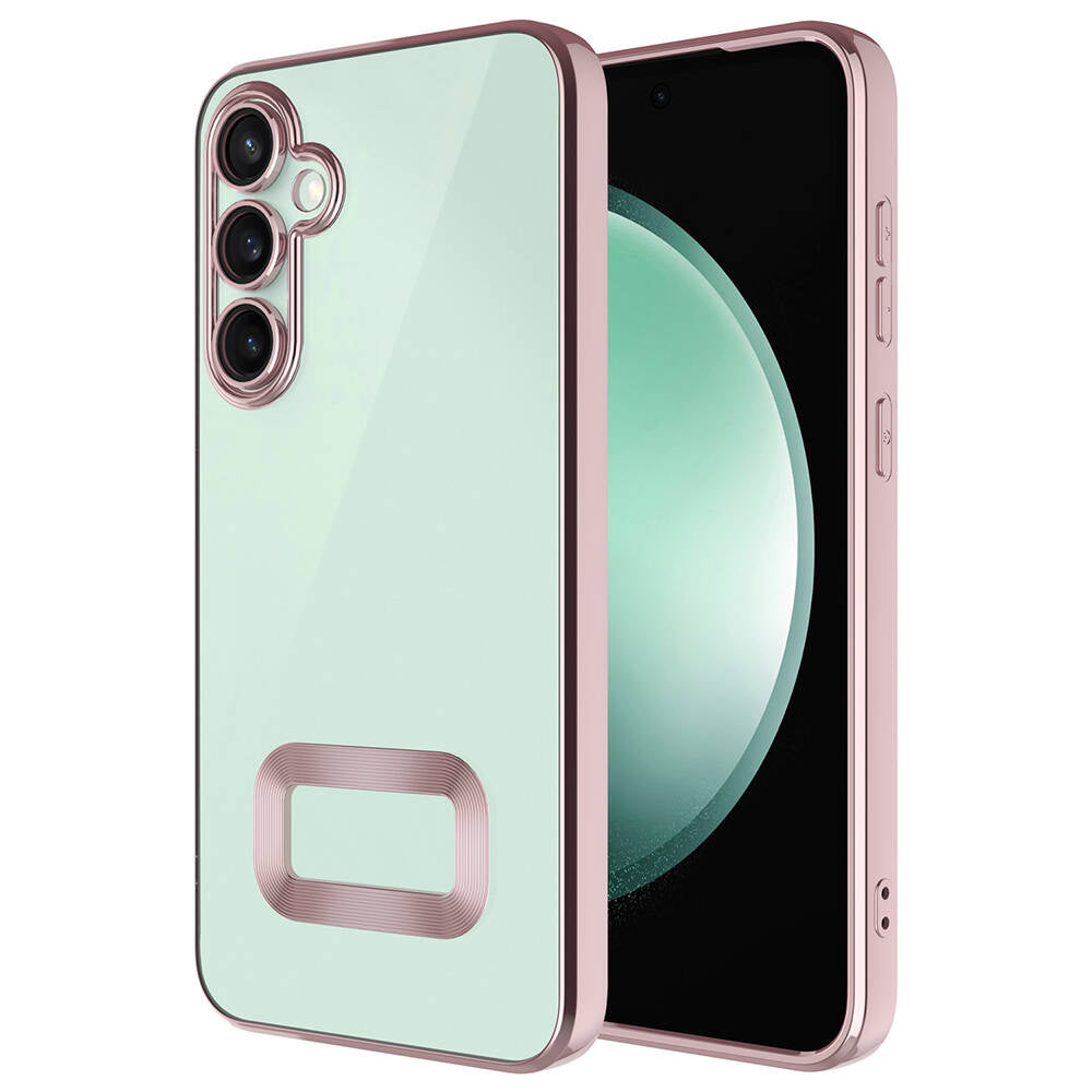 Galaxy S24 Plus Uyumlu Kılıf Kamera Korumalı Logo Gösteren Zore Omega Kapak