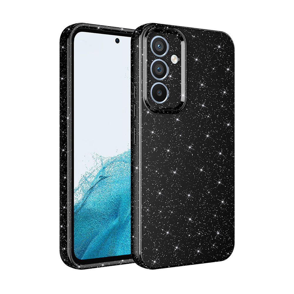 Galaxy S24 Plus Uyumlu Kılıf Kamera Korumalı Simli Lüks Zore Koton Kapak