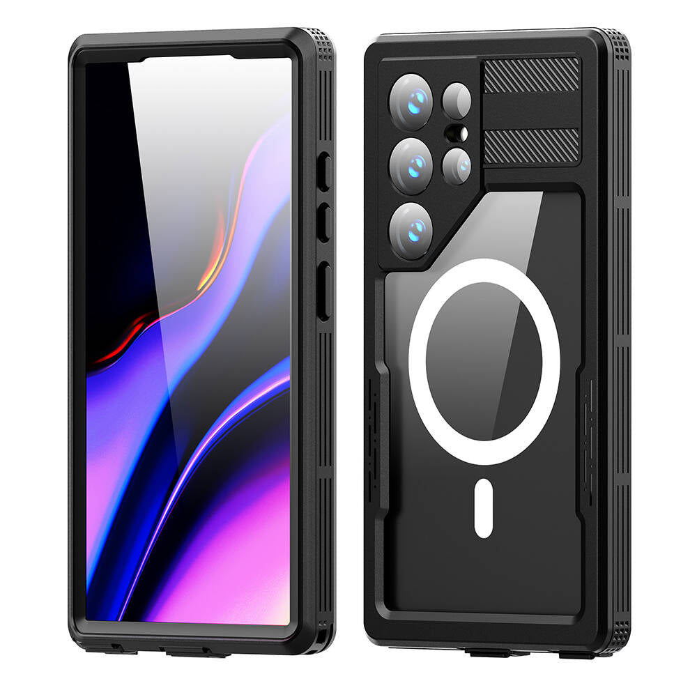 Galaxy S24 Ultra Uyumlu Kılıf M-safe Şarj Özellikli 1-1 Su Geçirmez Kılıf