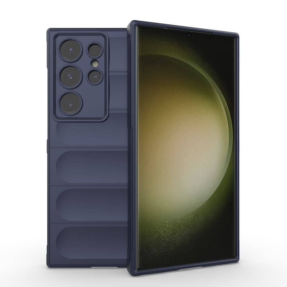 Galaxy S24 Ultra Uyumlu Kılıf Esnek TPU Oyuklu Arka Yüzey Tasarımlı Zore Etnik Silikon Kapak