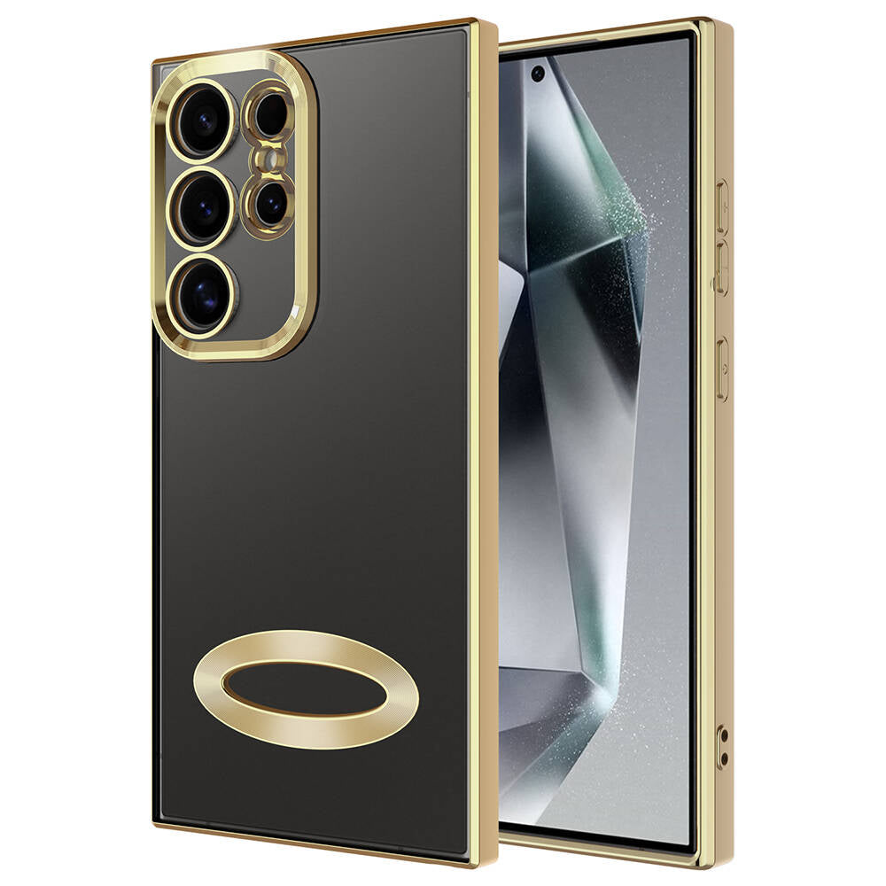 Galaxy S24 Ultra Uyumlu Kılıf Kamera Korumalı Logo Gösteren Zore Omega Kapak