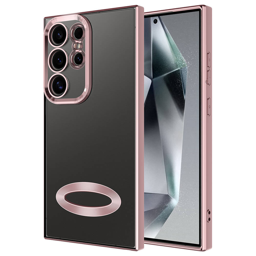 Galaxy S24 Ultra Uyumlu Kılıf Kamera Korumalı Logo Gösteren Zore Omega Kapak