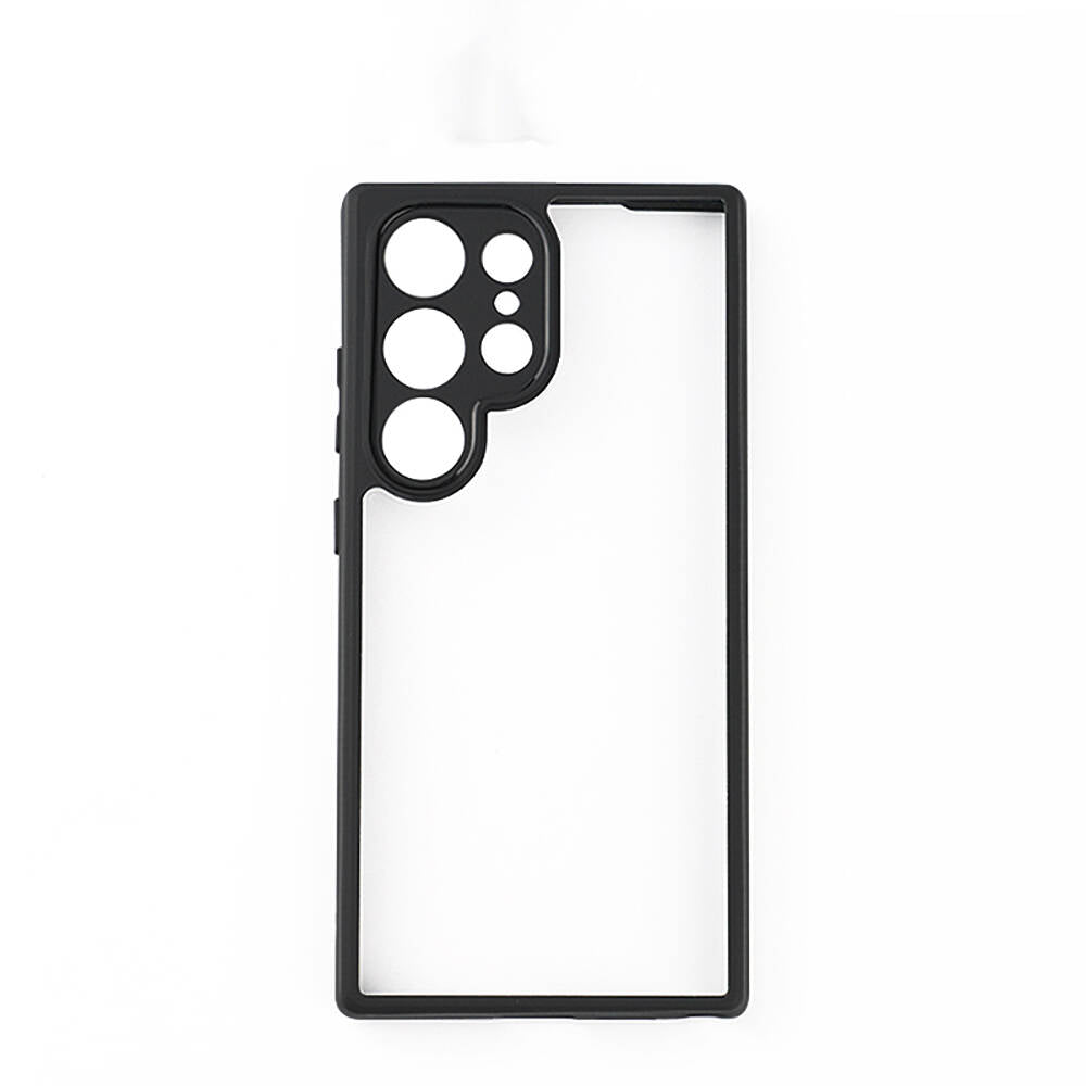 Galaxy S24 Ultra Uyumlu Kılıf Kamera Korumalı Şeffaf Arka Yüzey Zore New Roll Kapak