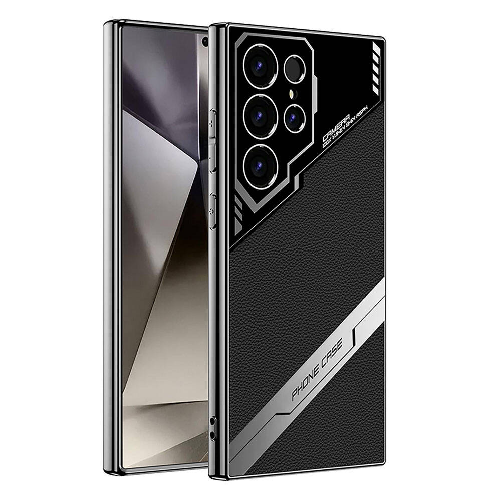 Galaxy S24 Ultra Uyumlu Kılıf Kamera Korumalı Suni Deri Tasarım Zore Yeni Seri Procase Kapak