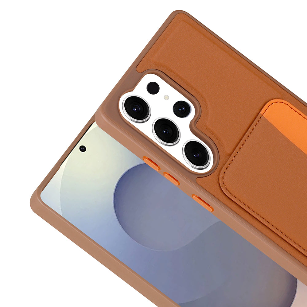 Galaxy S24 Ultra Uyumlu Kılıf Kartlıklı Zore X-Kart Silikon Kapak