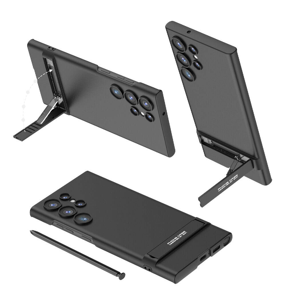 Galaxy S24 Ultra Uyumlu Kılıf Zore Kamera Korumalı Dikey Standlı Ays Kapak