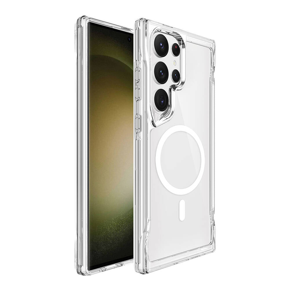 Galaxy S24 Ultra Uyumlu Kılıf Zore M-safe Şarj Özellikli T-Max M-safe Kapak