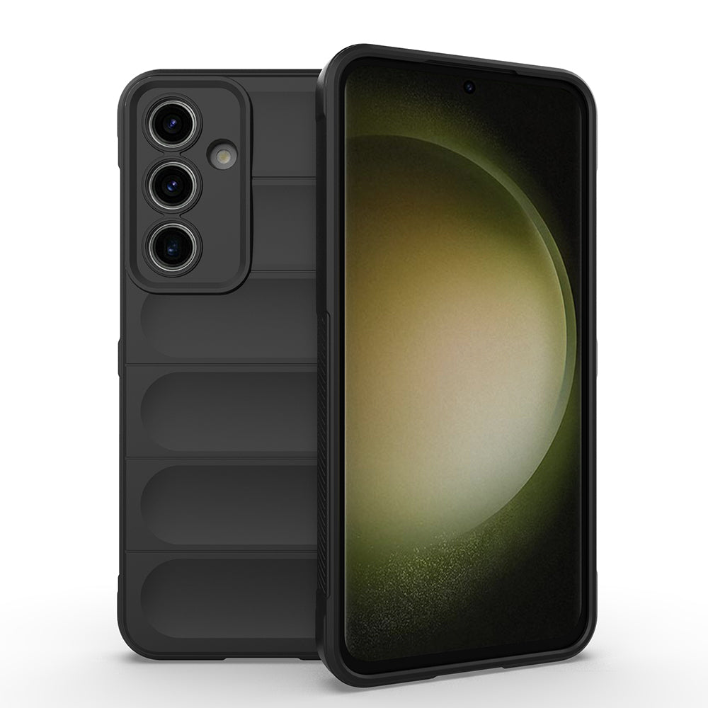 Galaxy S25 FE Uyumlu Kılıf Esnek TPU Oyuklu Arka Yüzey Tasarımlı Zore Etnik Silikon Kapak