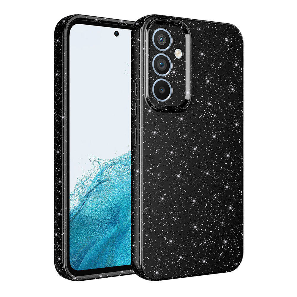 Galaxy S25 FE Uyumlu Kılıf Kamera Korumalı Simli Lüks Zore Koton Kapak