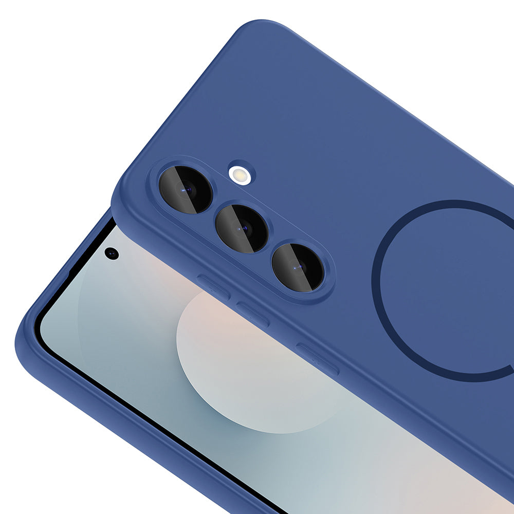 Galaxy S25 FE Uyumlu Kılıf M-safe Şarj Özellikli Zore Meta Kapak