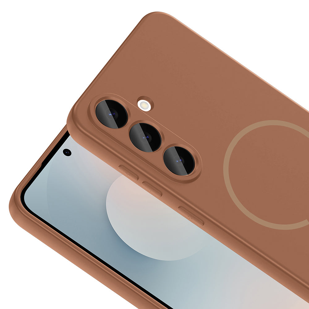 Galaxy S25 FE Uyumlu Kılıf M-safe Şarj Özellikli Zore Meta Kapak