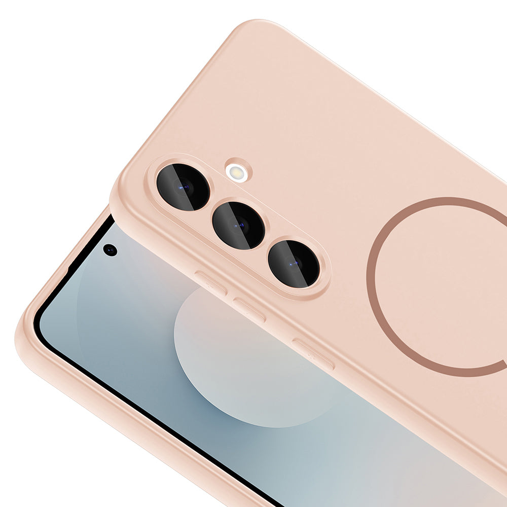 Galaxy S25 FE Uyumlu Kılıf M-safe Şarj Özellikli Zore Meta Kapak