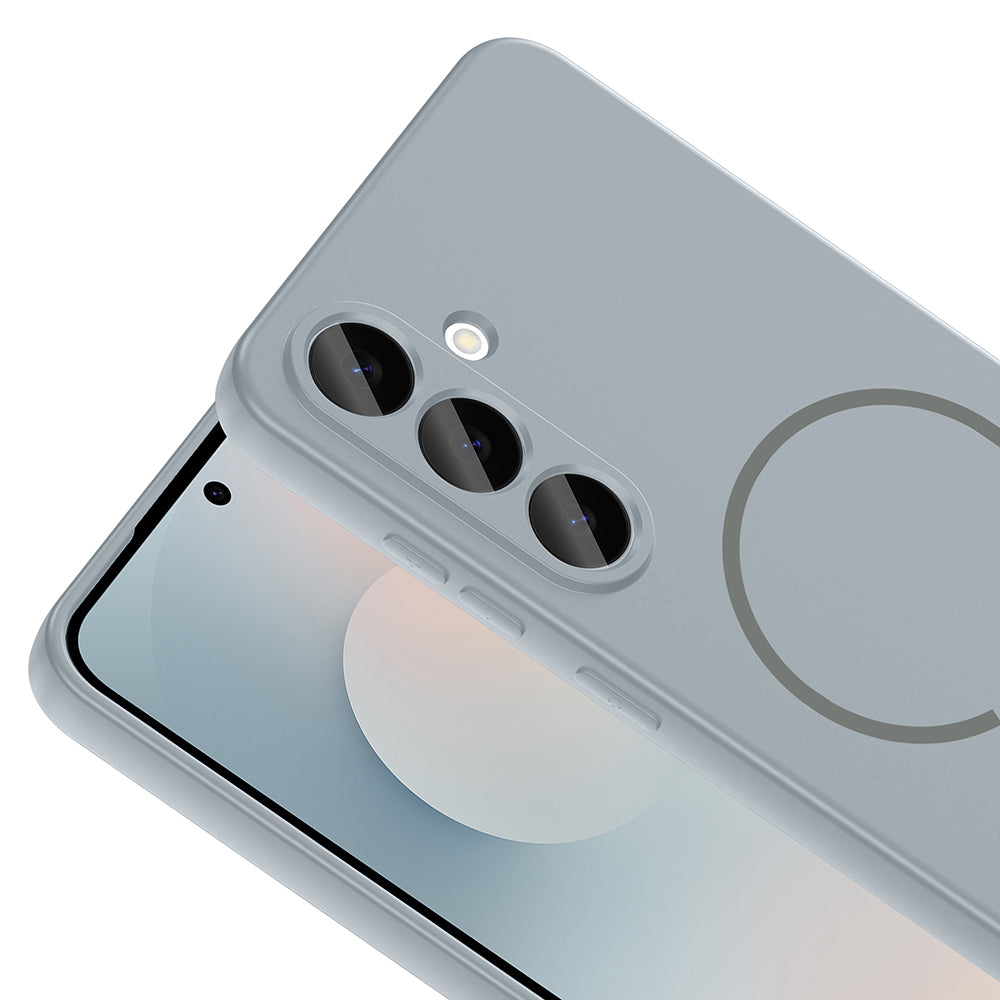 Galaxy S25 FE Uyumlu Kılıf M-safe Şarj Özellikli Zore Meta Kapak