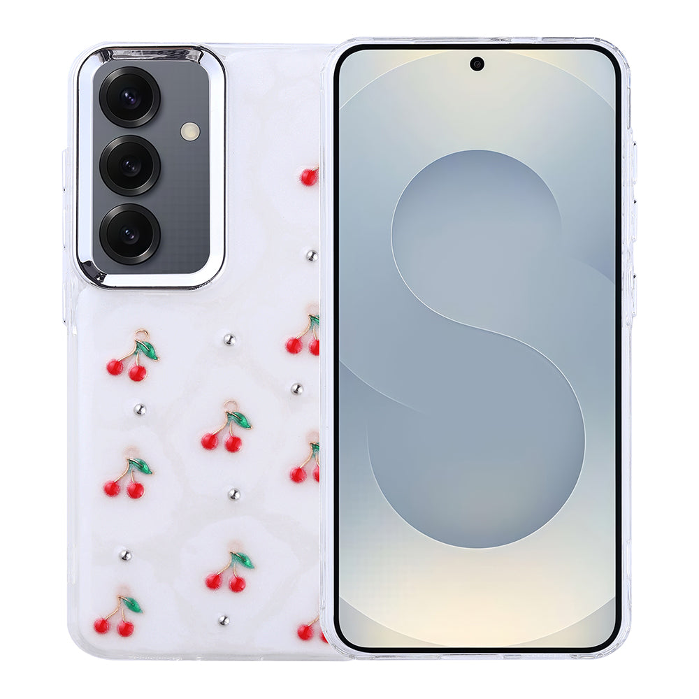 Galaxy S25 Uyumlu Kılıf Airbag Tasarımlı Simli Şeffaf Zore Kutup Kapak