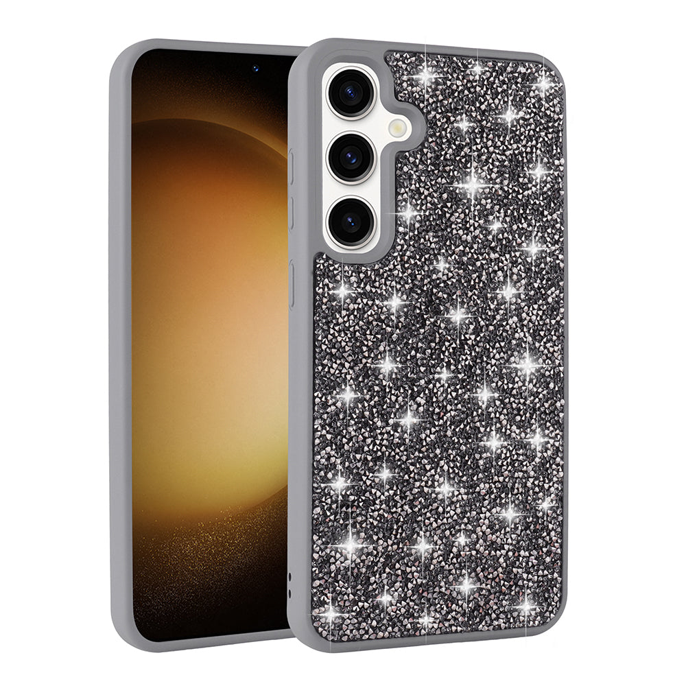 Galaxy S25 Uyumlu Kılıf Parlak Taşlı Tasarım Zore Pırlanta Kapak