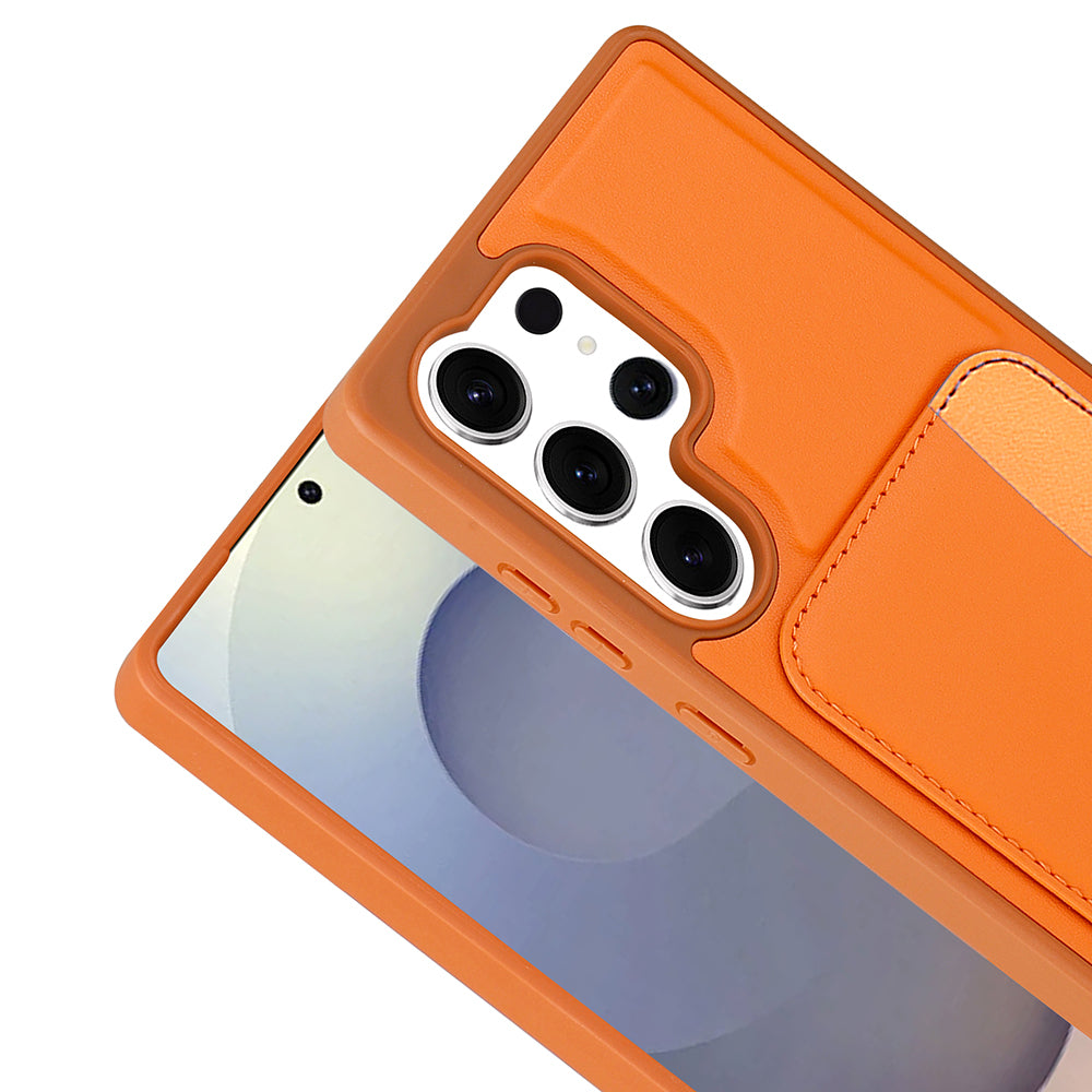 Galaxy S25 Ultra Uyumlu Kılıf Kartlıklı Zore X-Kart Silikon Kapak