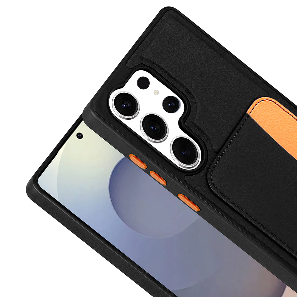 Galaxy S25 Ultra Uyumlu Kılıf Kartlıklı Zore X-Kart Silikon Kapak