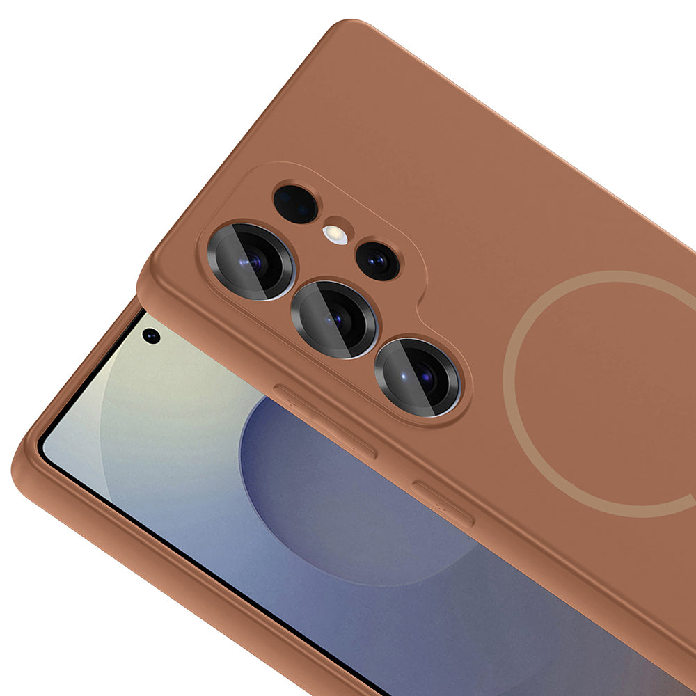 Galaxy S25 Ultra Uyumlu Kılıf M-safe Şarj Özellikli Zore Meta Kapak