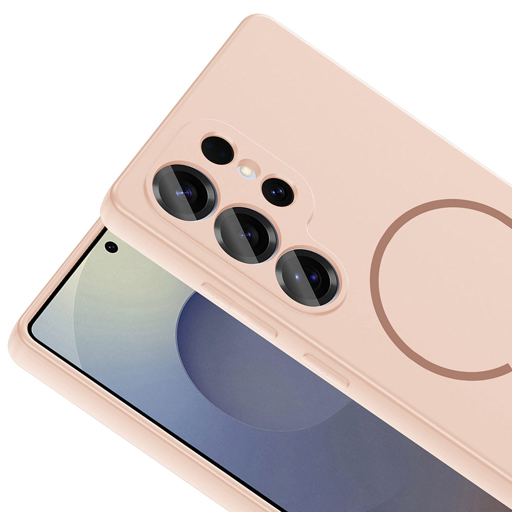 Galaxy S25 Ultra Uyumlu Kılıf M-safe Şarj Özellikli Zore Meta Kapak