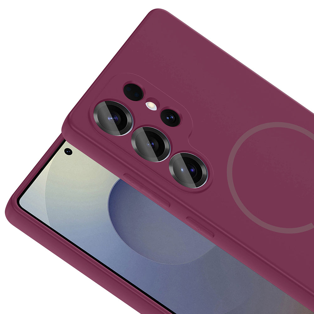 Galaxy S25 Ultra Uyumlu Kılıf M-safe Şarj Özellikli Zore Meta Kapak