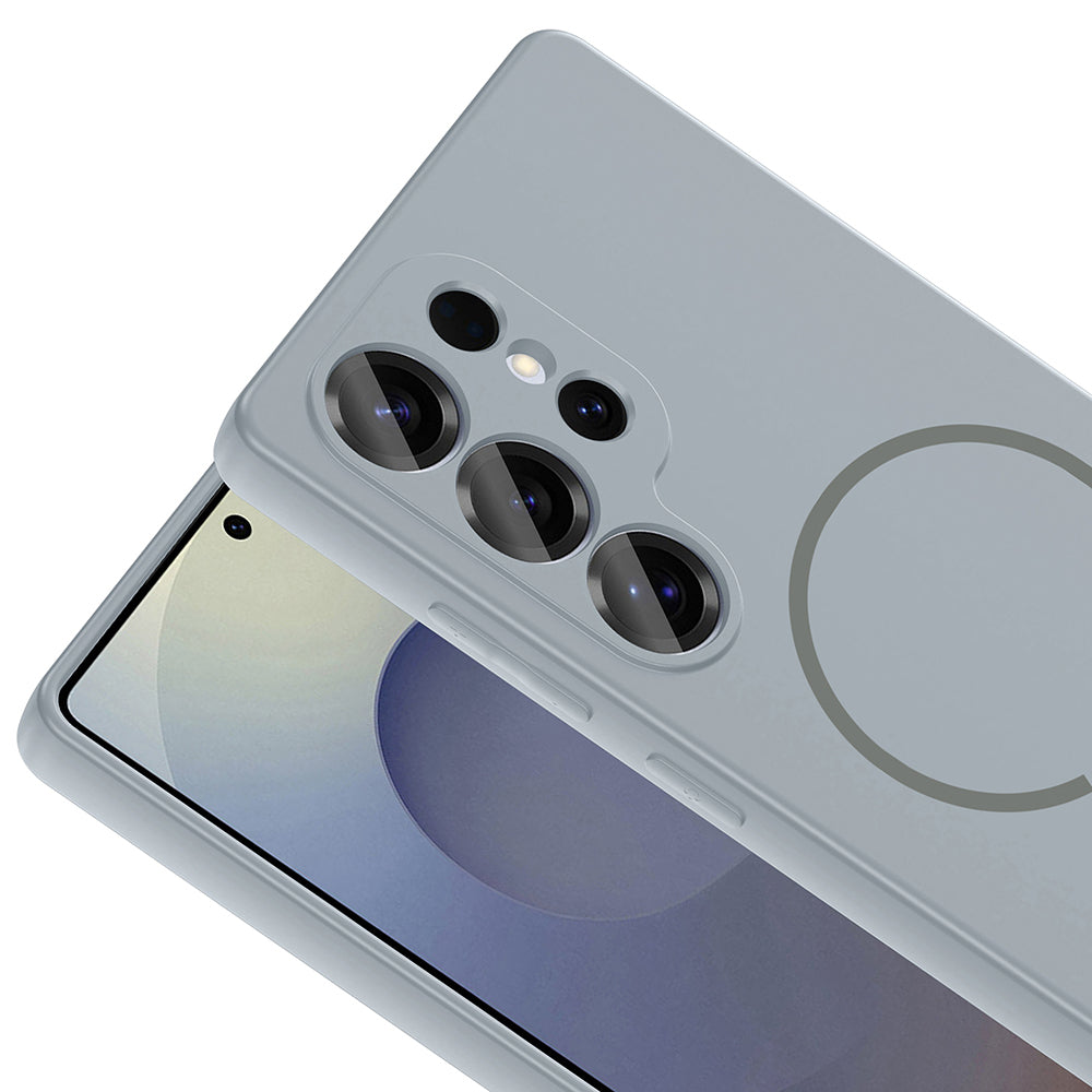 Galaxy S25 Ultra Uyumlu Kılıf M-safe Şarj Özellikli Zore Meta Kapak