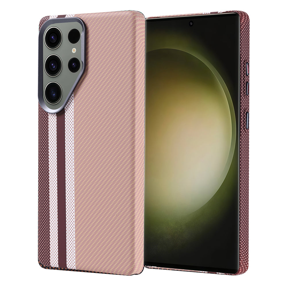 Galaxy S25 Ultra Uyumlu Kılıf M-safe Şarj Özellikli Karbon Fiber Görünümlü Zore Nekst Kapak