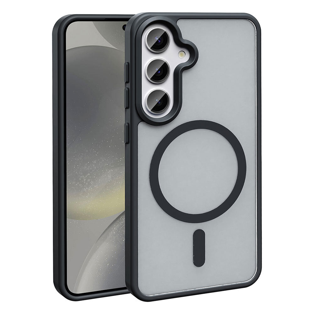 Galaxy S26 Plus Uyumlu Kılıf M-safe Şarj Özellikli Mat Arka Yüzey Zore Sio Kapak