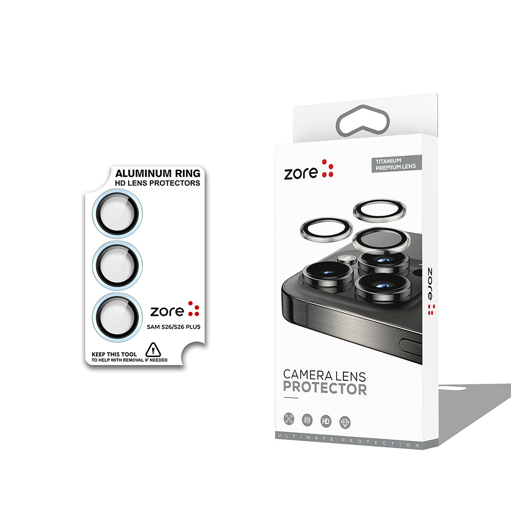 Galaxy S26 Plus Zore CL-12 Premium Safir Parmak İzi Bırakmayan Anti-Reflective Kamera Lens Koruyucu