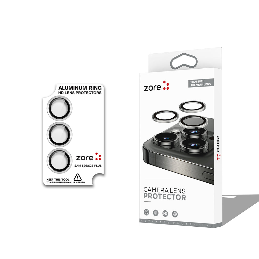 Galaxy S26 Plus Zore CL-12 Premium Safir Parmak İzi Bırakmayan Anti-Reflective Kamera Lens Koruyucu