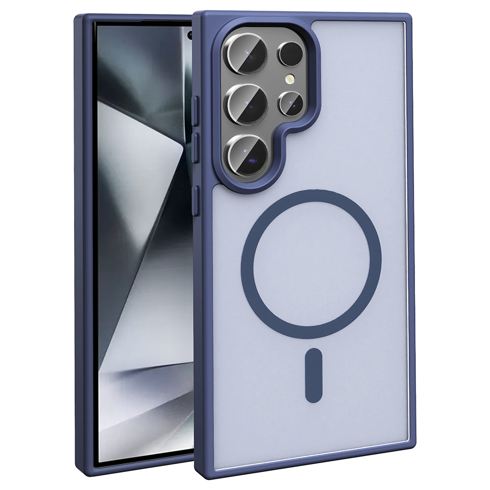 Galaxy S26 Ultra Uyumlu Kılıf M-safe Şarj Özellikli Mat Arka Yüzey Zore Sio Kapak