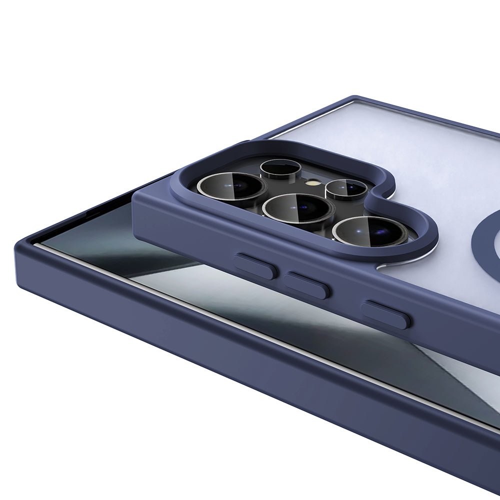 Galaxy S26 Ultra Uyumlu Kılıf M-safe Şarj Özellikli Mat Arka Yüzey Zore Sio Kapak