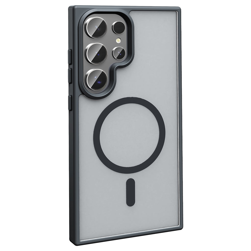 Galaxy S26 Ultra Uyumlu Kılıf M-safe Şarj Özellikli Mat Arka Yüzey Zore Sio Kapak