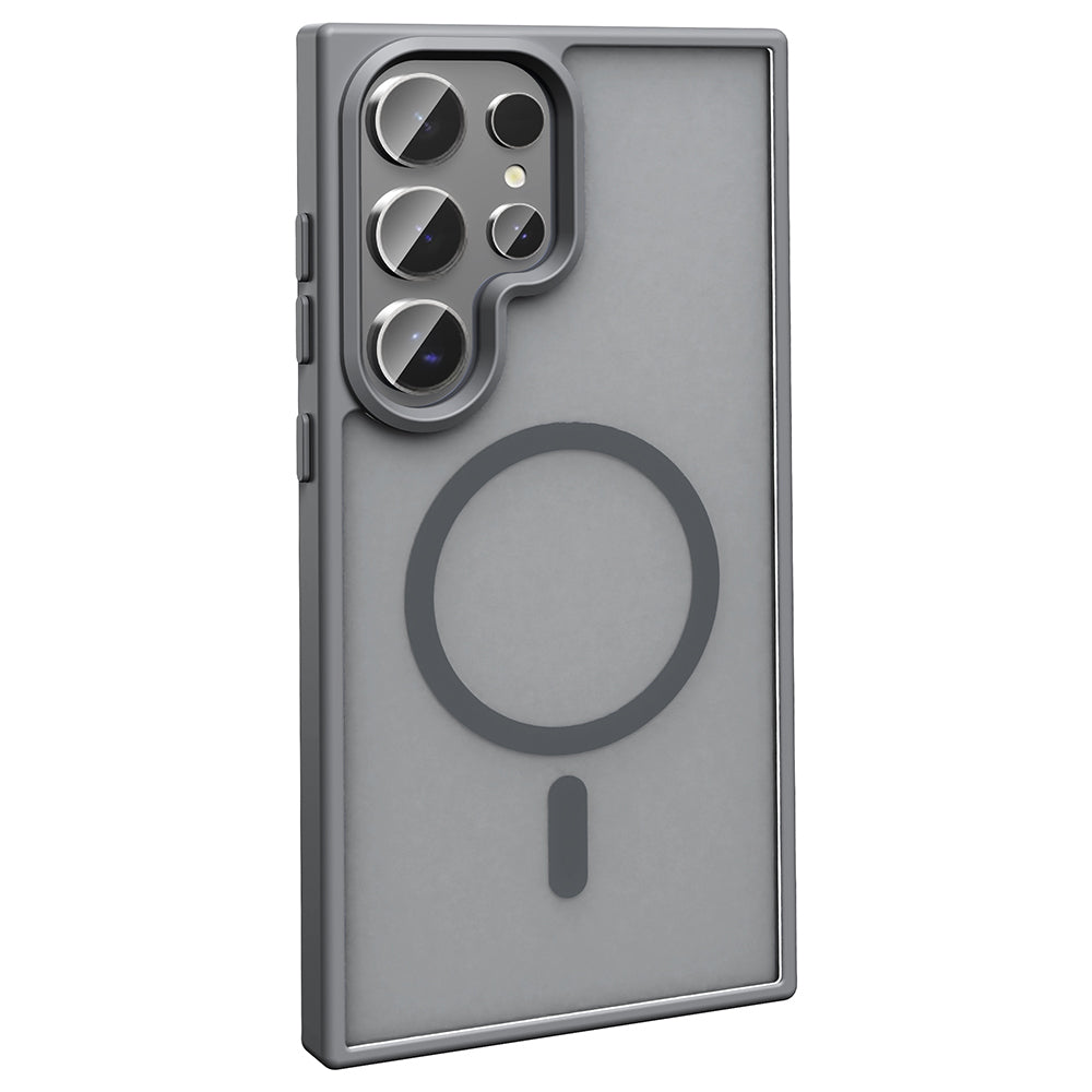 Galaxy S26 Ultra Uyumlu Kılıf M-safe Şarj Özellikli Mat Arka Yüzey Zore Sio Kapak