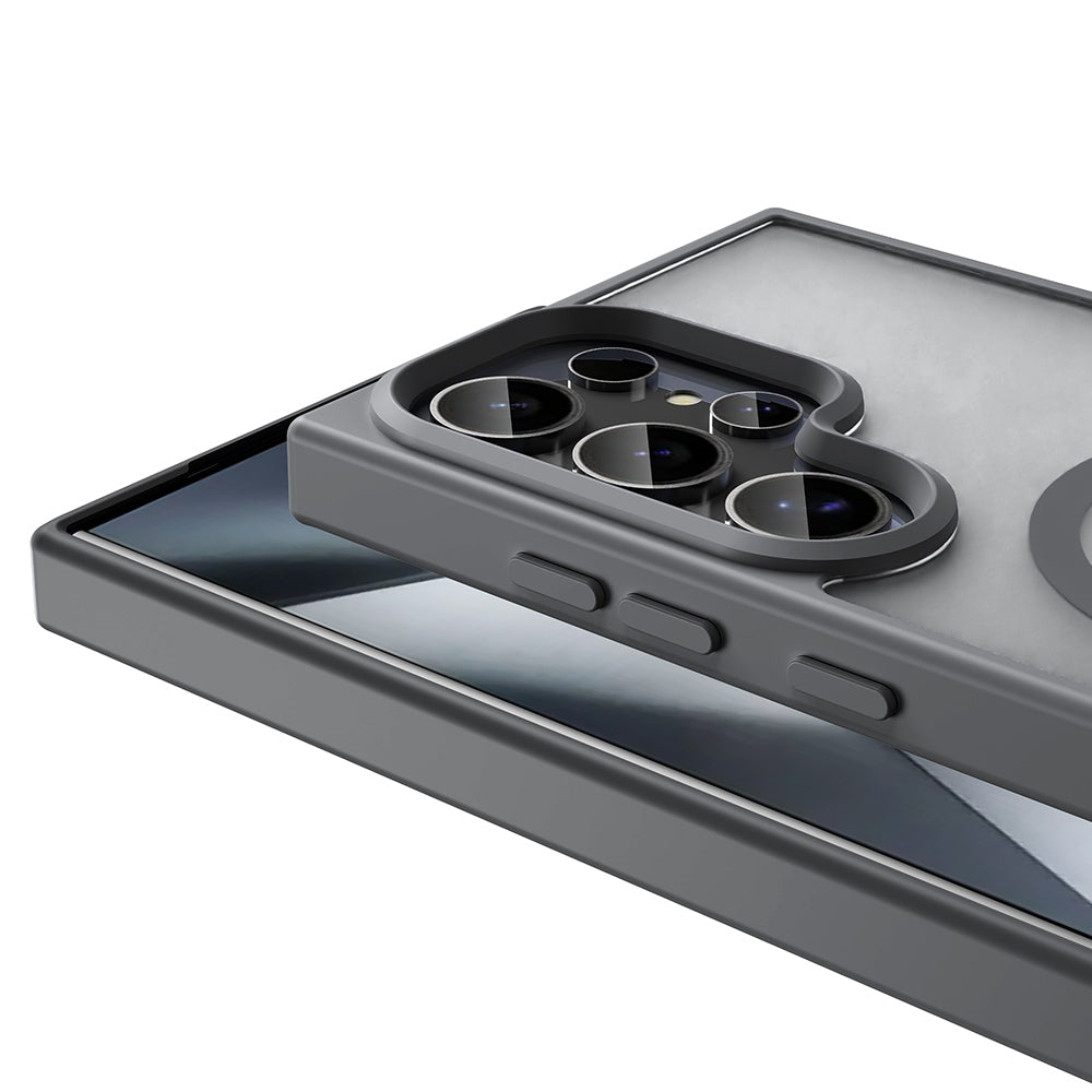 Galaxy S26 Ultra Uyumlu Kılıf M-safe Şarj Özellikli Mat Arka Yüzey Zore Sio Kapak