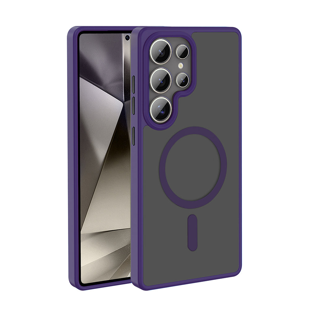 Galaxy S26 Ultra Uyumlu Kılıf M-safe Şarj Özellikli Mat Arka Yüzey Zore Sio Kapak