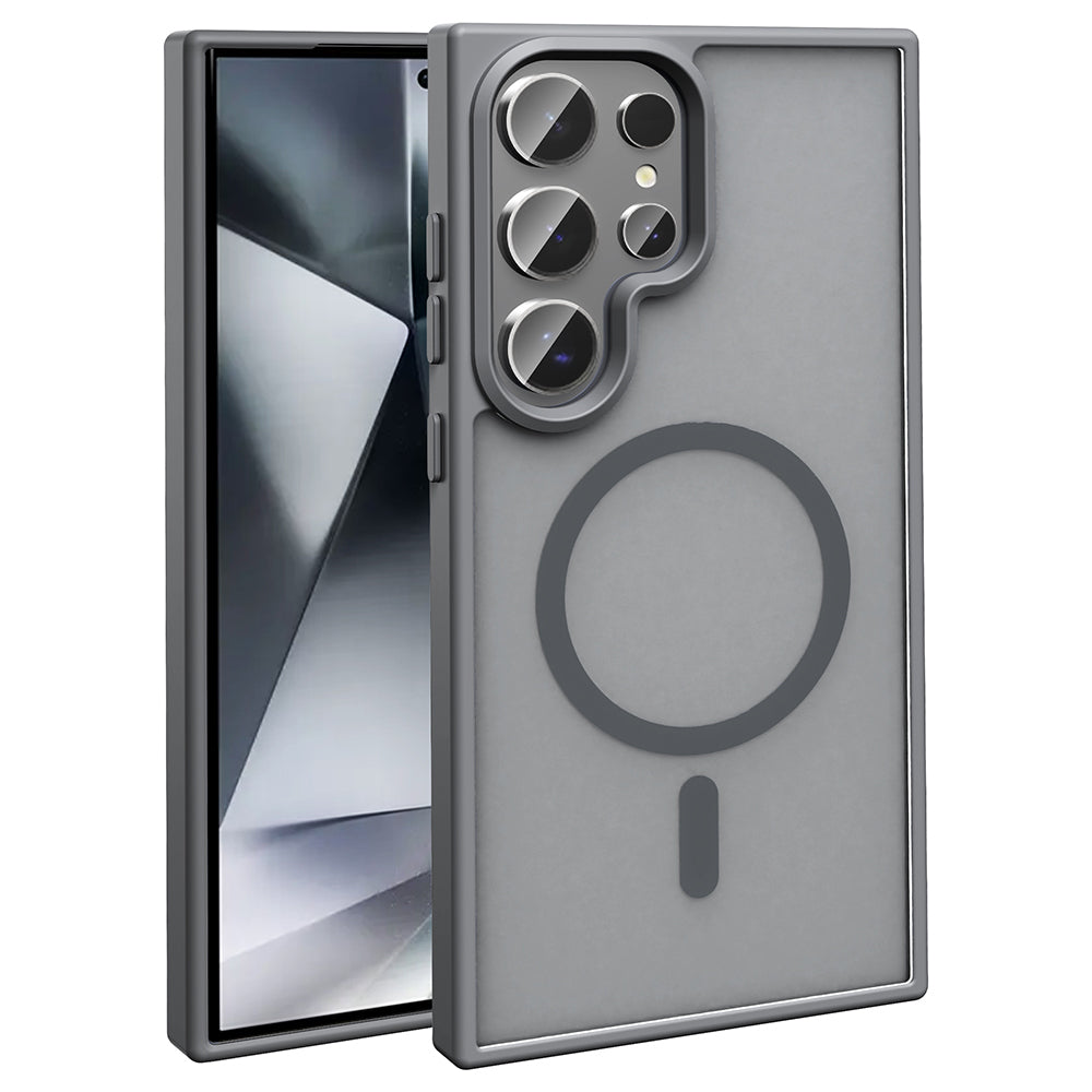 Galaxy S26 Ultra Uyumlu Kılıf M-safe Şarj Özellikli Mat Arka Yüzey Zore Sio Kapak