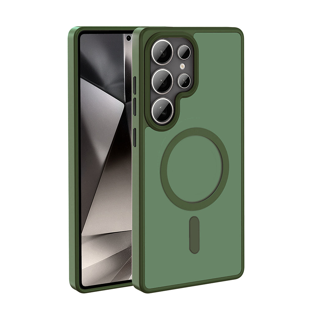 Galaxy S26 Ultra Uyumlu Kılıf M-safe Şarj Özellikli Mat Arka Yüzey Zore Sio Kapak