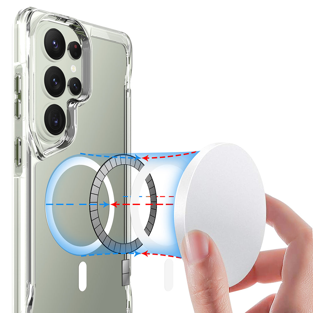 Galaxy S26 Ultra Uyumlu Kılıf Zore M-safe Şarj Özellikli T-Max M-safe Kapak